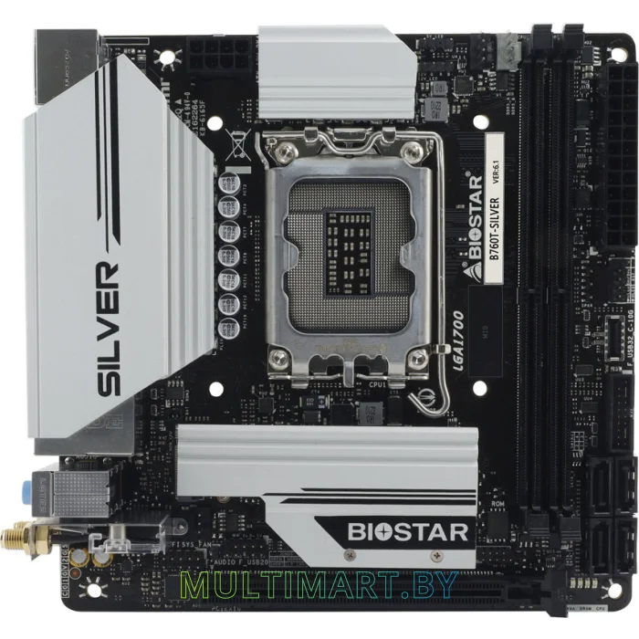 Материнская плата BIOSTAR B760T-Silver ver. 5.1